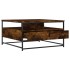 Mesa de centro madera de ingeniería roble ahumado 80x80x45