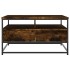 Mesa de centro madera de ingeniería roble ahumado 80x80x45