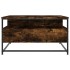 Mesa de centro madera de ingeniería roble ahumado 80x80x45