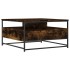 Mesa de centro madera de ingeniería roble ahumado 80x80x45