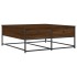 Mesa de centro madera de ingeniería roble marrón 100x99x40