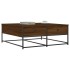 Mesa de centro madera de ingeniería roble marrón 100x99x40