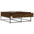 Mesa de centro madera de ingeniería roble marrón 100x99x40
