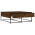 Mesa de centro madera de ingeniería roble marrón 100x99x40