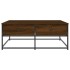 Mesa de centro madera de ingeniería roble marrón 100x99x40