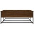 Mesa de centro madera de ingeniería roble marrón 100x99x40