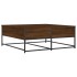 Mesa de centro madera de ingeniería roble marrón 100x99x40