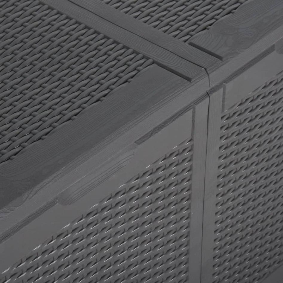 Caja de almacenaje para jardín 180 L PP ratán