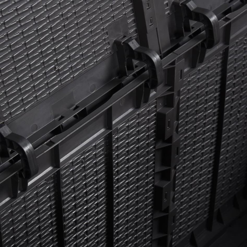 Caja de almacenaje para jardín 180 L PP ratán