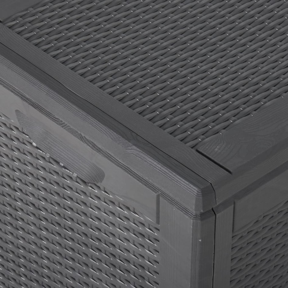 Caja de almacenaje para jardín 180 L PP ratán
