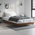 Estructura de cama sin colchón madera marrón roble 90x200