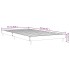 Estructura de cama sin colchón madera marrón roble 90x200