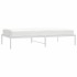 Estructura de cama sin colchón metal blanco 100x190