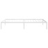 Estructura de cama sin colchón metal blanco 100x190