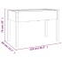 Jardinera con forro interior madera maciza abeto 118x59x76