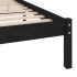 Estructura de cama individual pequeña sin colchón madera