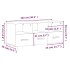 Mueble para TV madera contrachapada color roble 102x36x50
