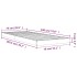 Estructura de cama madera maciza de pino 75x190