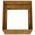 Jardinera de acero corten 40x41x40