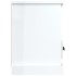 Mueble de TV madera contrachapada blanco brillo 100x35x50
