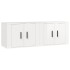 Muebles para TV de pared 2 uds blanco brillante 57x34,5x40