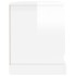 Mueble de TV madera contrachapada blanco brillo 100x35,5x45