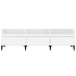 Mueble de TV madera contrachapada blanco brillo 150x30x44,5