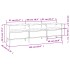 Mueble de TV madera contrachapada blanco brillo 150x30x44,5