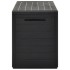 Caja de almacenamiento de jardín gris antracita 116x44x55