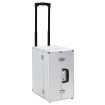 Maleta trolley de piloto aluminio plateado 47x39x27 cm