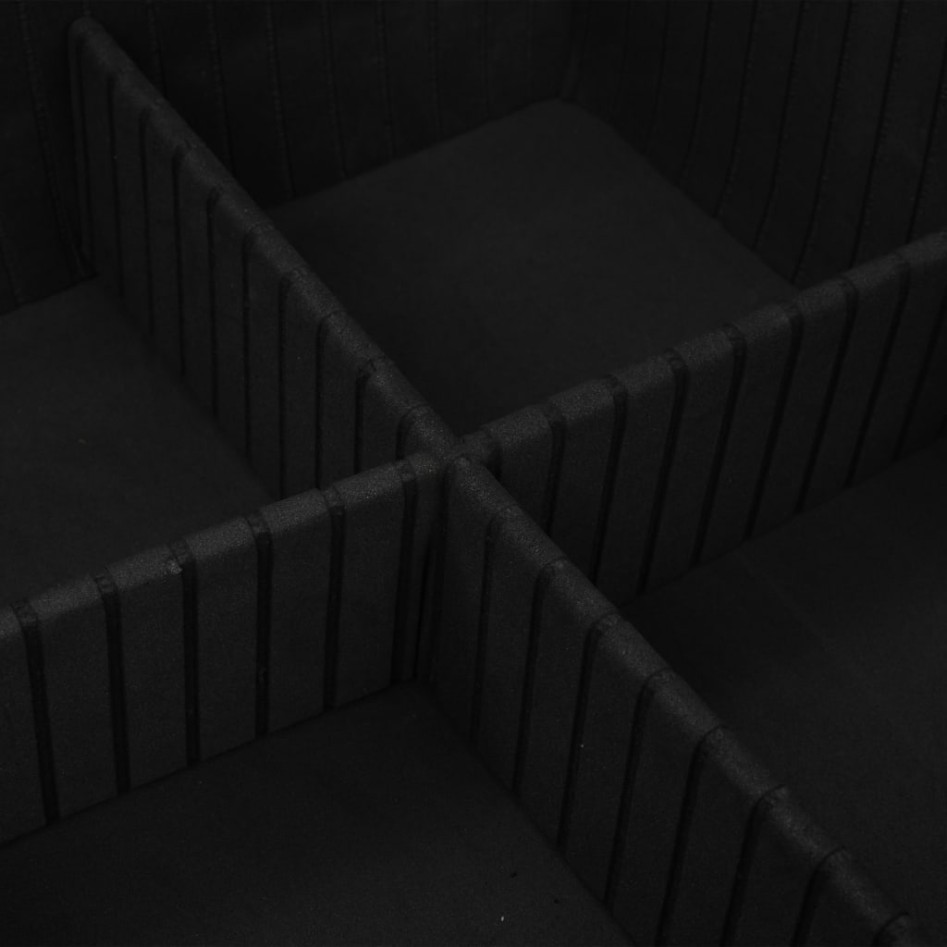 Maletín de herramientas aluminio plateado 46x33x16