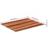 Tablero de mesa madera maciza de acacia 15-16 mm 70x90