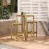 Mesa de bar madera de pino impregnada 60x60x110