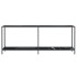 Mesa consola vidrio templado negro 200x35x75,5