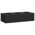 Caja de flores de oficina de acero gris antracita 90x40x23