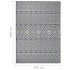 Alfombra de exterior de tejido plano rayas azules 200x280