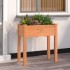Jardinera con forro interior madera abeto marrón 71x37x76