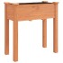 Jardinera con forro interior madera abeto marrón 71x37x76