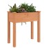 Jardinera con forro interior madera abeto marrón 71x37x76