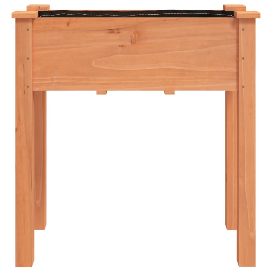 Jardinera con forro interior madera abeto marrón 71x37x76