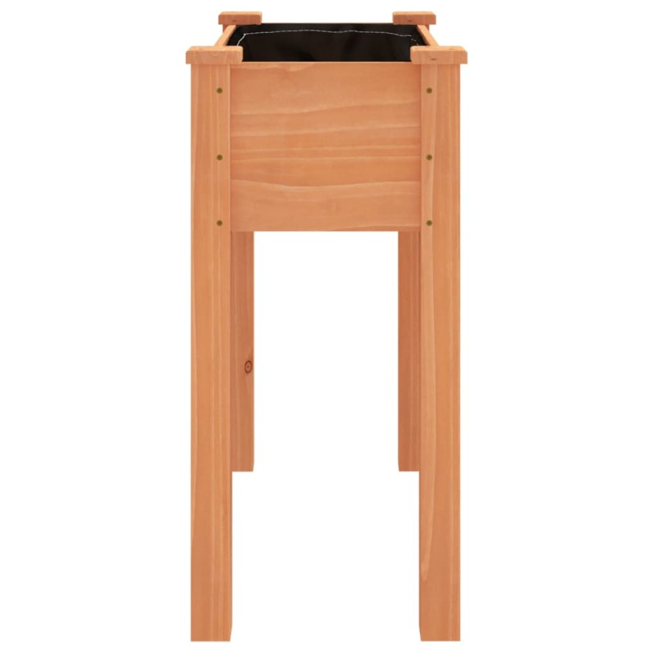 Jardinera con forro interior madera abeto marrón 71x37x76