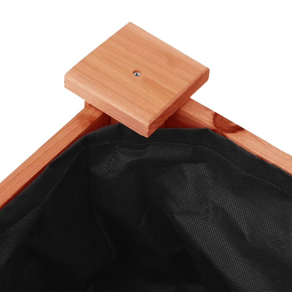 Jardinera con forro interior madera abeto marrón 71x37x76