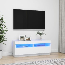 Mueble para TV con luces LED blanco 100x35x40