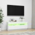Mueble para TV con luces LED blanco 100x35x40