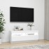 Mueble para TV con luces LED blanco 100x35x40