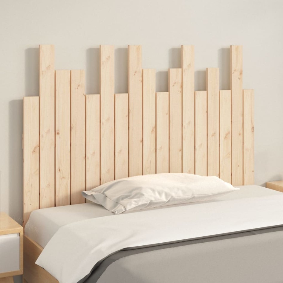 Cabecero de cama de pared madera maciza de pino 108x3x80