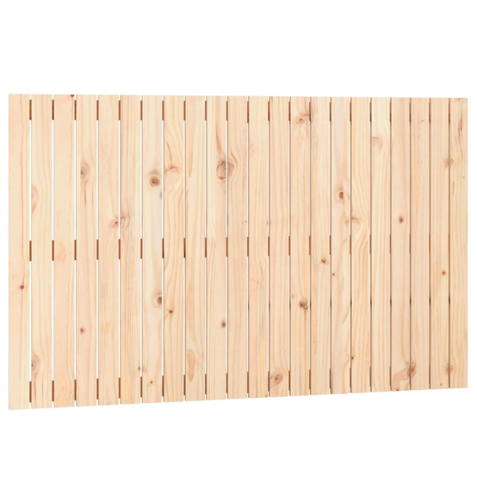 Cabecero de cama de pared madera maciza de pino 140x3x90