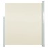 Toldo lateral de jardín o terraza crema 160x300