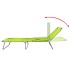 Tumbona plegable de acero con recubrimiento polvo verde