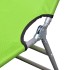 Tumbona plegable de acero con recubrimiento polvo verde